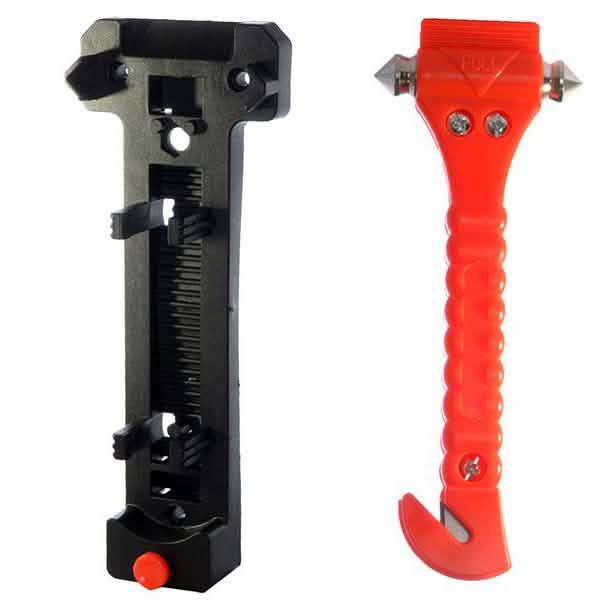 Automotive Emergency Hammer with Seat-Belt Cutter